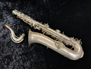 Photo Vintage King by HN White Silver Plate C Melody Saxophone, Serial #86001